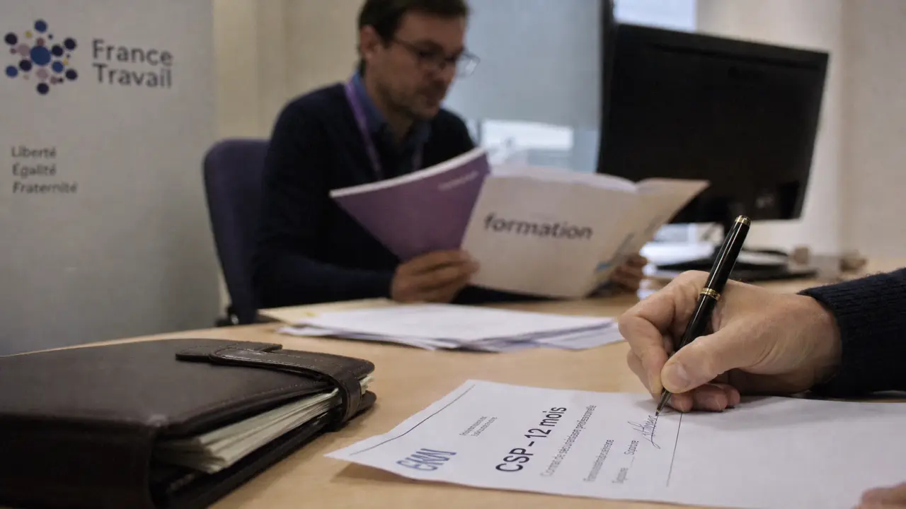 Contrat de sécurisation professionnelle et formation : CSP 12 mois, signature et dossier formation