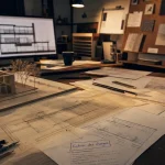Formation architecte interieur : plans et matériaux au bureau d’études