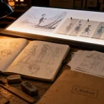 Atelier école à Angoulême : carnet de croquis et cellules d’animation 2D