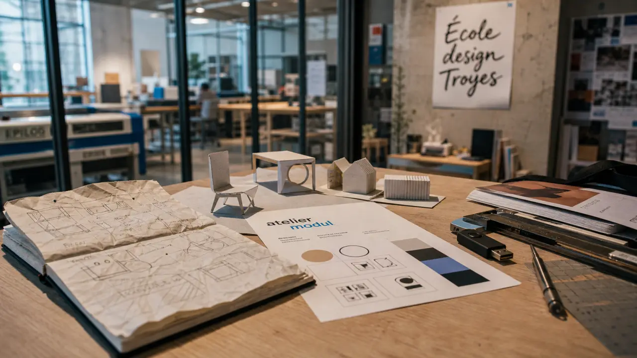 École design Troyes : admission Parcoursup, portfolio et maquettes