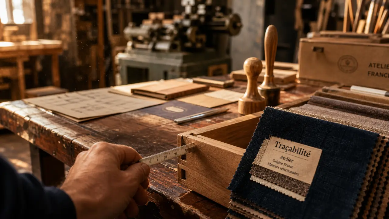 Fabricant de meuble francais : atelier de fabrication, tenons et traçabilité pour qualité réelle