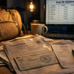 Frais de déplacement pour formation professionnelle : remboursement réel, forfait ou refus (train, hôtel, facture)