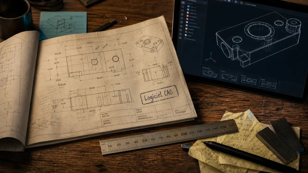 Logiciel dessin industriel : CAO gratuit ou professionnel en vue 2D/3D