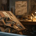 Atelier bois au lycée des métiers d art saint quentin