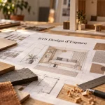 BTS architecture d intérieur : plan d’aménagement, matériaux et maquette