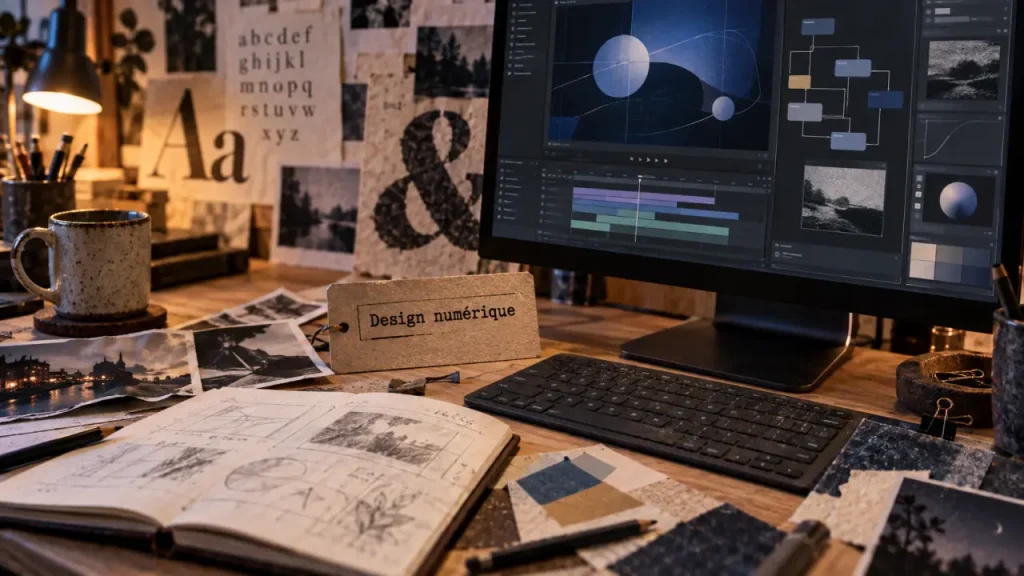 BTS Design graphique : ce que l’option Communication et médias numériques prépare vraiment