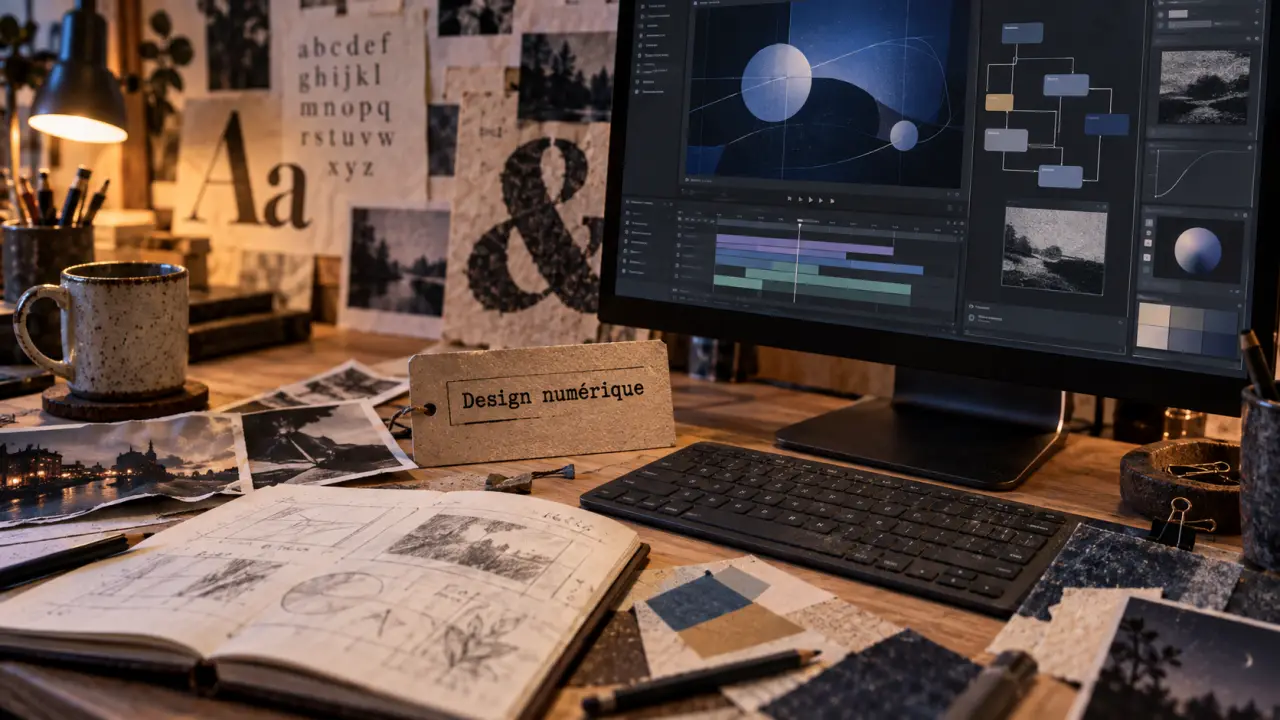 BTS design graphique option communication et médias numériques : maquette numérique et typographies