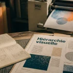 Design graphique : hiérarchie visuelle, mise en page typo