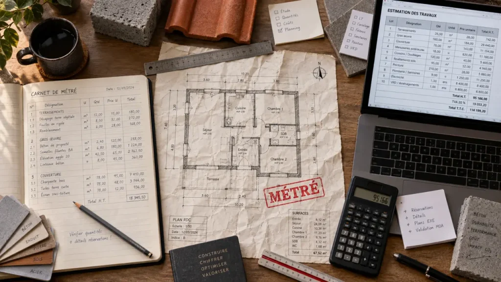 Formation d’économiste de la construction : reliez le métré, le budget et le chantier
