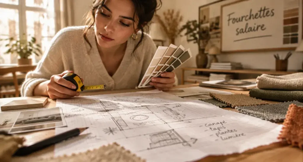 Combien gagne une décoratrice d&rsquo;intérieur ? De 2 000 € bruts à plus de 60 000 € par an, ce qui change tout