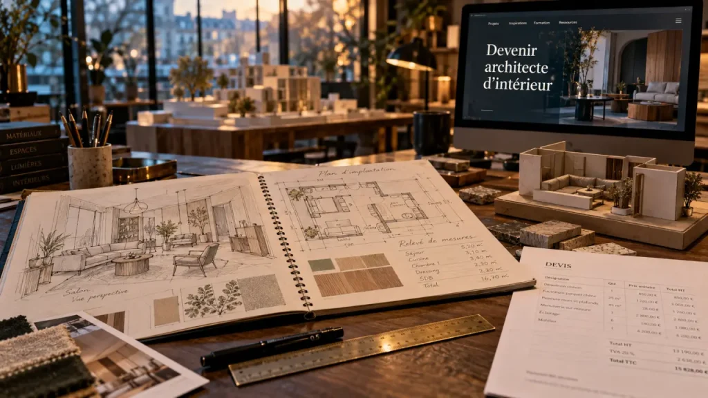 Devenir architecte d’intérieur : du bac + 2 au bac + 5, choisir un parcours solide
