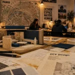 ecv campus design, maquette de design en atelier à Paris